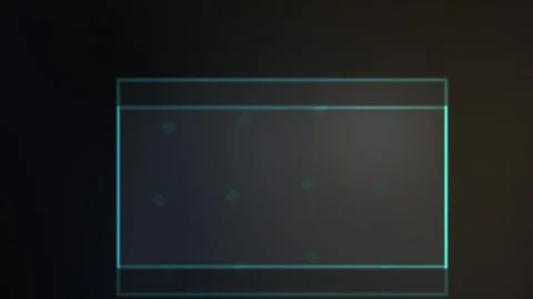Neon rectangle on dark background. Stock Footage 340039008