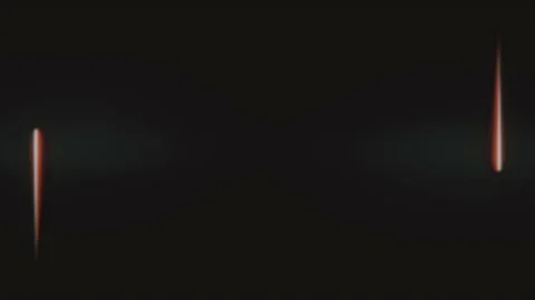 Neon rectangle frame abstract motion background. Couple of red color lines Stock Footage 132267689