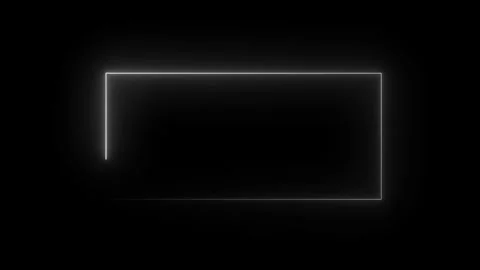Neon rectangle frame Stock Footage 294697800