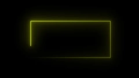 Neon rectangle frame Stock Footage 294697806