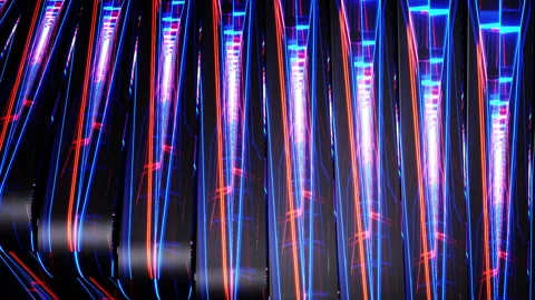 Neon Rectangle Loop Stock Footage 159656914