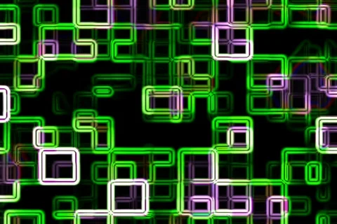 Neon rectangles background - digital animation Stock Footage 96044