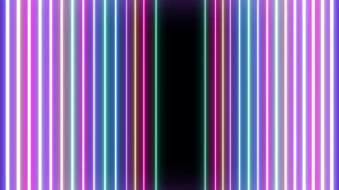 NEON RECTANGLES MOVEMENT RENDER 스톡 동영상 242097119