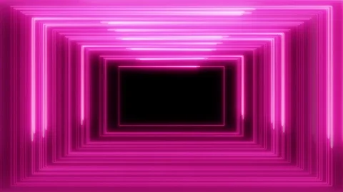 Neon rectangles zoom in 4K LOOP pink-purple Stock Footage 105562133
