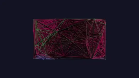 Neon red abstract technological data stream background, futuristic cyber co.. Stock Footage 341056163