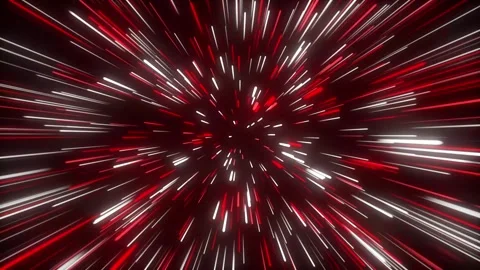Neon red and white glowing moving stars fireworks explosion creative abstract Stock Footage 283489376