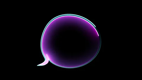 NEON RED CIRCLE v2 Stock Footage 243854185