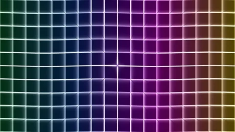 Neon red compression wave grid with futuristic technology motion design Stock Footage 335544681