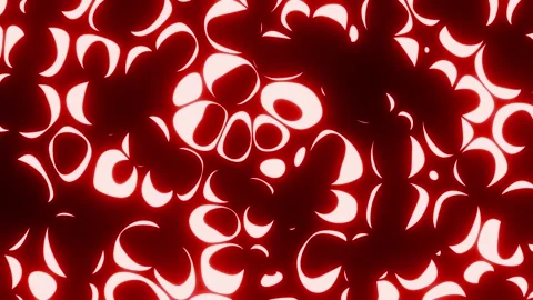 Neon Red Large Bubbles VJ Seamless Loop Background Stock Footage 332546550