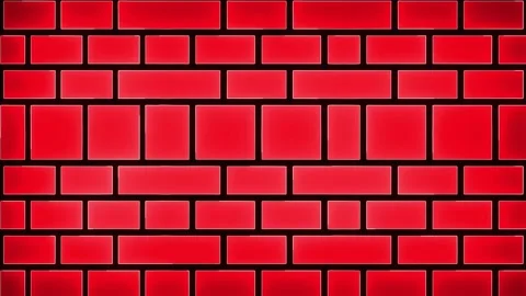 Neon red lines with brick wall dark background Stock Footage 299568976