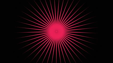 Neon red lines in dark space Video stock 196849505