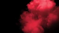 Neon Red Smoke In Slow Motion  Stock Footage