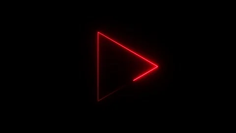 Neon Red Triangle Abstract Shape Vidéo 332468345