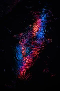 Neon reflection Stock Photos