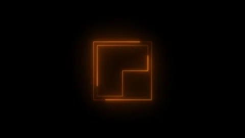 Neon resize mouse medium mirrored icon glowing black background animation Vidéo 289562827