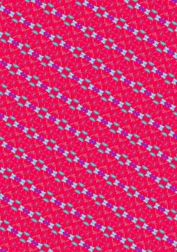 Neon retro wave contour tile using coastal botanical pattern and soft pink, mage Stock Illustration