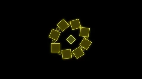Neon Rhombus Accordion ffdd Loop Stock Footage 322126984