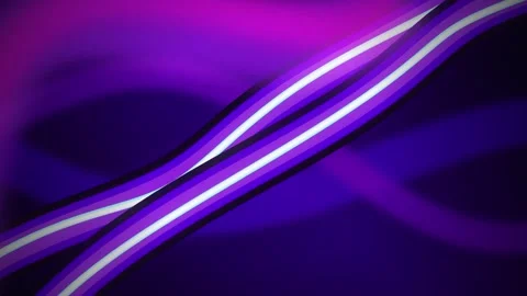 Neon ribbon waves flow in a seamless loop Stock Footage 343324727