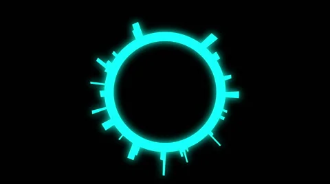 Neon Ring Stock Footage 40664560