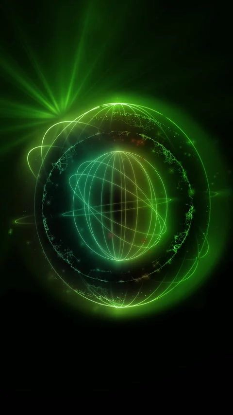 Neon rings Stock Footage 303225220