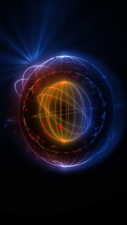 Neon rings Stock Footage 303225626