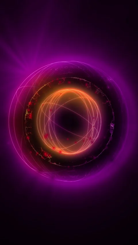 Neon rings Stock Footage 303226847