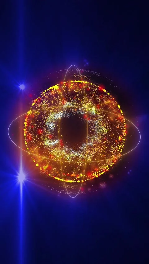 Neon rings Stock Footage 303228543