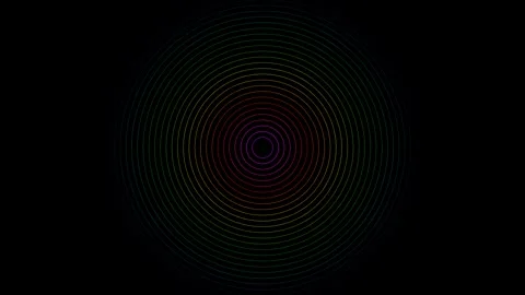 Neon rings pulsing seamless looping background 4K Stock Footage 336513915