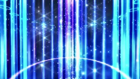 Neon Rings  Space Overlay  Motion Background Stock Footage 261000366