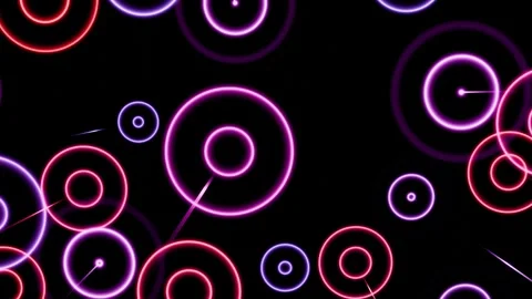 Neon Ripple Waves Video stock 301594497