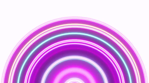 Neon Round Bows Background Video stock 268693806