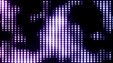 Neon round spheres lights blue and pink background VJ loop for scene Видео 338066340