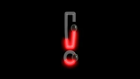 Neon script word Themed Font Exclamati... | Stock Video | Pond5