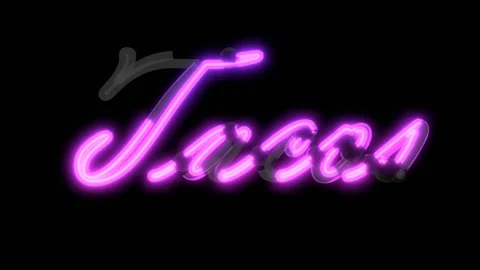 Neon script word  Themed Font  Tacos Stock Footage 220304612
