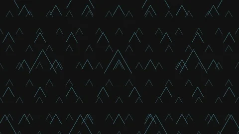 Neon seamless geometric triangles pattern on dark gradient Stock Footage 237572891