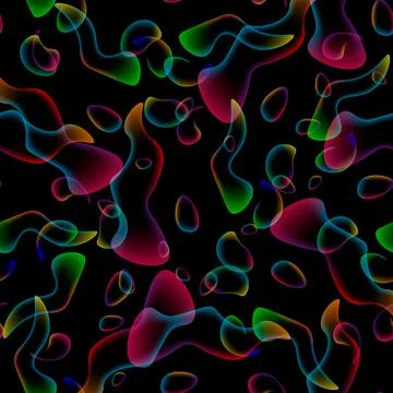 Neon Seamless pattern Abstract liquid lava lamp Illustrazione stock