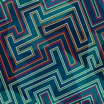 Neon seamless pattern Stock Illustration