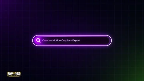 Neon Search Logo Reveal 스톡 After Effects