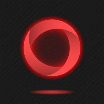 Neon segmented circle icon Stock Illustration