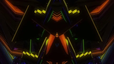 Neon Shaders Pattern Stock Footage 79447830