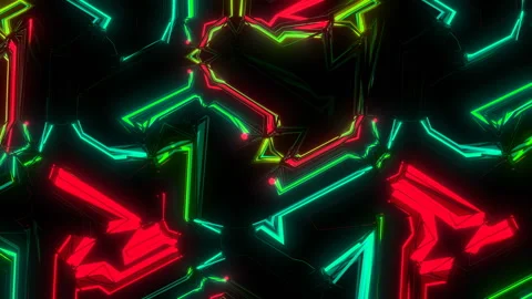 Neon Shadow Stock Footage 301719969