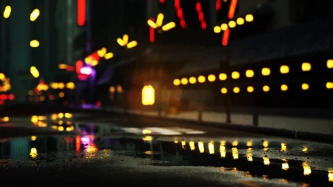 Neon Shangai Stock Footage 128678543