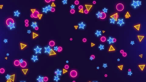 Neon Shape Background Video stock 205894516
