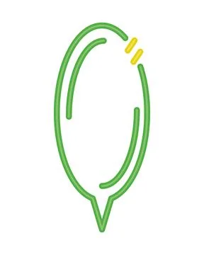 Neon shape speech bubble comic Illustrazione stock