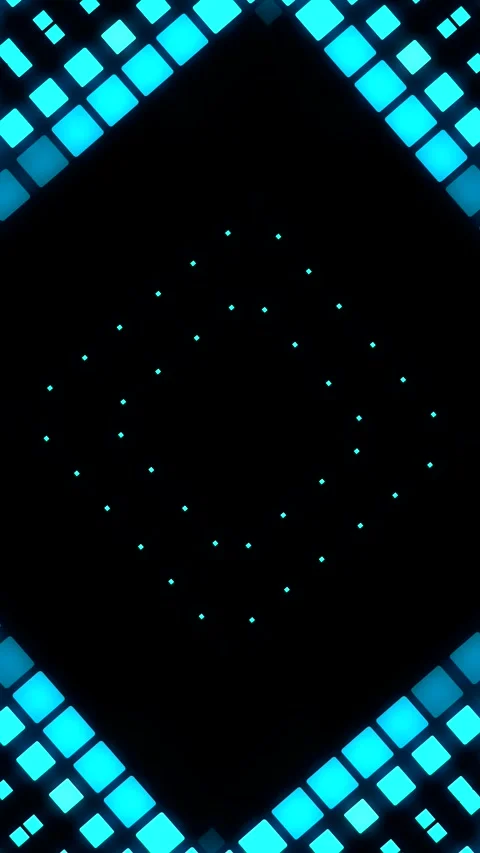 Neon shape spotlight party game showroom Video stock 301393158