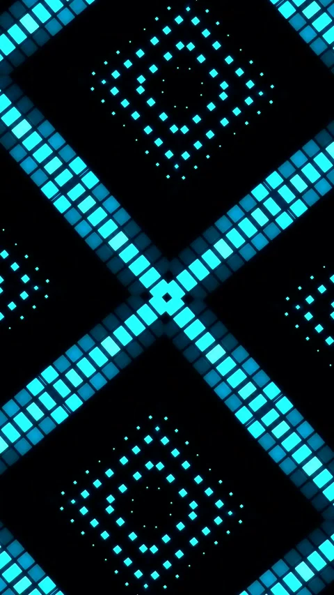 Neon shape spotlight party game showroom Stock Footage 301393162