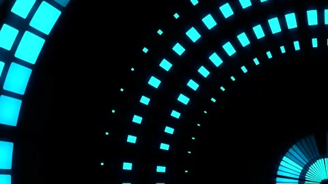 Neon shape spotlight party game showroom Video stock 301393168