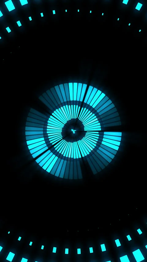Neon shape spotlight party game showroom Stock Footage 301393178