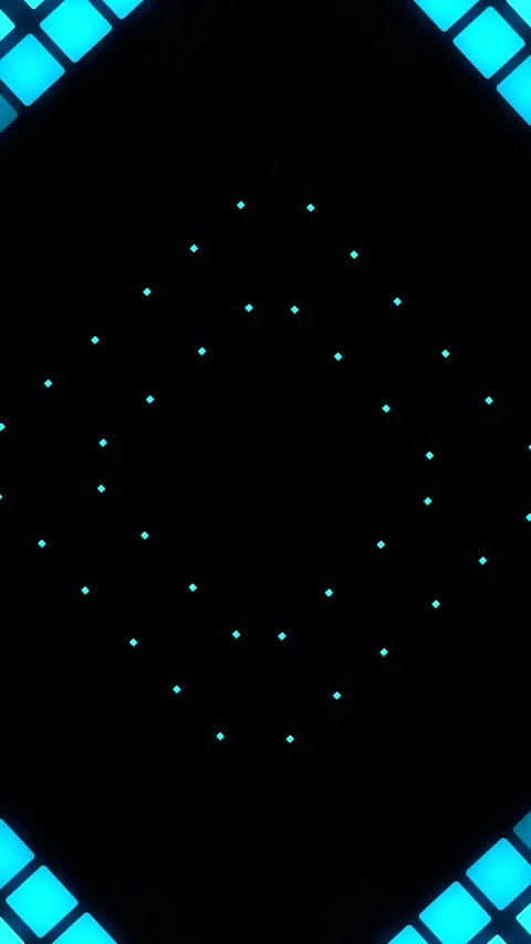 Neon shape spotlight party game showroom Stock Footage 301393189