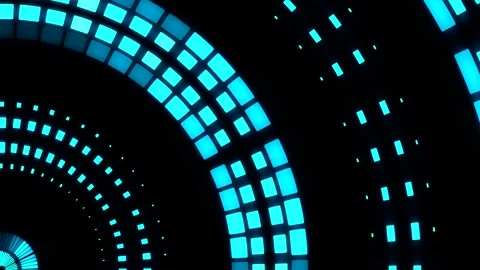 Neon shape spotlight party game showroom Stock Footage 301393200
